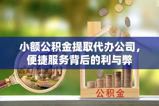 尼玛小额公积金提取代办公司，便捷服务背后的利与弊