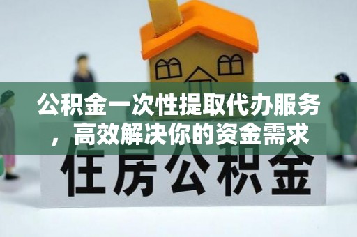 尼玛公积金一次性提取代办服务，高效解决你的资金需求