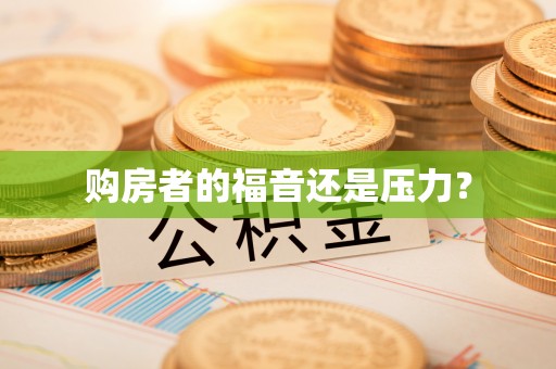 尼玛购房者的福音还是压力？