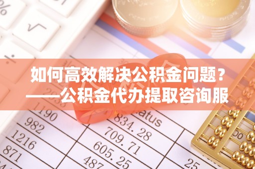 尼玛如何高效解决公积金问题？——公积金代办提取咨询服务指南